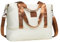 COOLIFE Kabinentasche Groß Reisetasche Sporttasche, 45x36x20cm, Easyjet AirlinesFreigepäck Underseat Handgepäck,Overnight Weekend Handgepäck für Damen,Wasserfest Handtasche für Sport&Reisen(25L, Weiß)