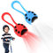 Peelanmall 2 Stück Kinder-Scooter-Licht, IPX5 Wasserdicht Led Rucksack Licht Kinderwagen Licht LED Kinder Roller Licht LED Warnlicht mit 3 Licht-Modi für Kinder-Scooter, Wanderstock Oder Rucksack
