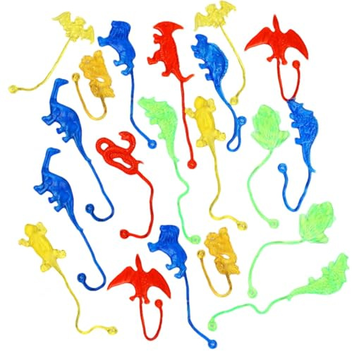 Jouets de colle pour - Animaux de colle pour , 20 pièces élastiques figures d'animaux à lancer au mur | Jouet lavable, amusant et élastique pour bonbonnières, pour remplir