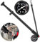 Hochdruck Dämpferpumpe, Hochdruck Stoßpumpe, Mini Fahrradpumpe Fahrradreifen Shock Pump, Tragbare Stoßdämpfer Pumpe Gabelpumpe für MTB, Fahrrad, Federgabel und Heckfederung (Max 300 PSI)