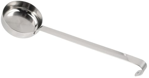 TOGEVAL Cuchara De Acero Inoxidable Para Salsa De Pizza Cuchara Sopera Multifuncional Mango Para Cocinar Ramen y Dumplings Para Ketchup y Sopa