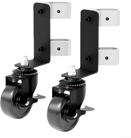 2 ruedas delanteras giratorias de 360 grados, rodillos de caja de herramientas, soportes de rueda dobles para cajas de herramientas empaquetadas, marco de metal, soporta hasta 200 libras, ruedas
