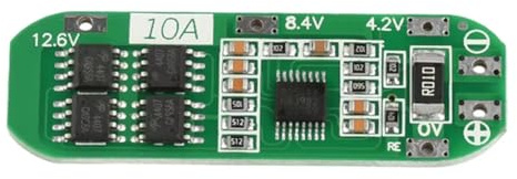 Aboiled Charger Discharge Protection Board 3S 12.6V 18650 Li-Ion Battery Protection Board 10A Charger Discharge Function Port Without Equalization