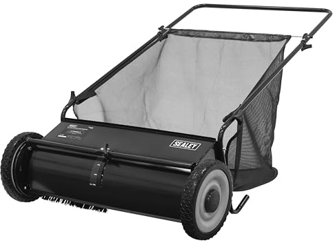 Sealey SLS26 - Spazzatrice manuale per prato, capacità 200 l, regolazione dell'altezza, 660 mm