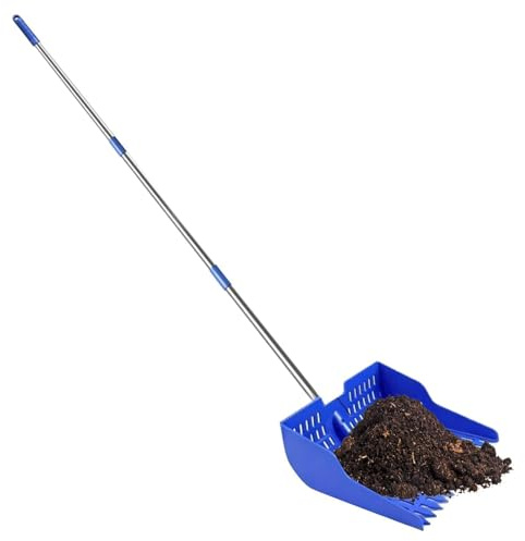 Raccoglitore Deiezioni - Ergonomico Staccabile Robusto Raccoglitore di Feci - Per La Rimozione Dei Rifiuti Animali | Attrezzo Per Pulizia Giardino, Cortile, Fattoria, Prato E Casa