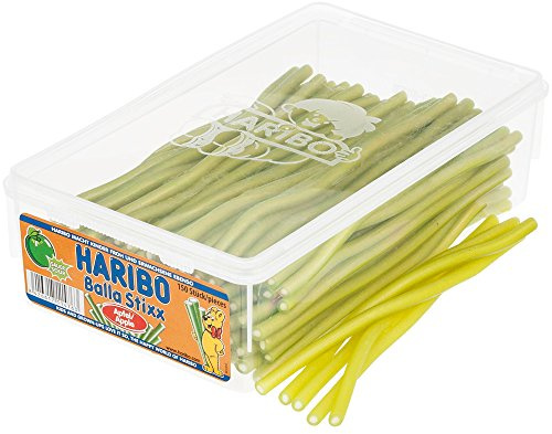 HARIBO - Balla-Balla Saurer Apfel - Konfektstangen - Dose - 1125 Gramm