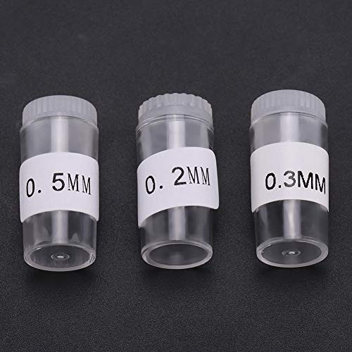 Jacksking 0,2 mm 0,3 mm 0,5 mm Accessoires d'aérographe Buse de Pistolet aérographe, Aiguille d'aérographe, Buses et Aiguilles d'aérographe Conseils pour débutant pour Les Amateurs Amateurs