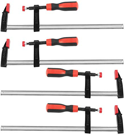 4 Pinzas Para Trabajo Pesado f-Bar Abrazadera Kit De Herramientas De Carpintería Madera Pinzas Para Barra De Carpintería De Deslizamiento Rápido Pinzas Para Carpintería Para Carpintería 50 x 300 mm