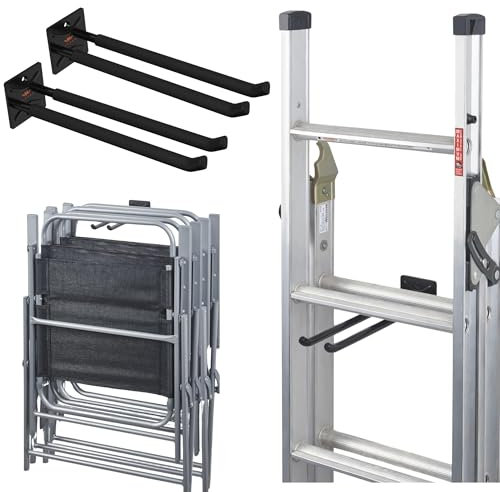 ALWORG Ganchos Pared Largos para Garaje - ganchos para colgar herramientas, Soporte Pared Bicicleta y organizador herramientas jardin