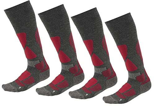 Crivit Damen Skisocken Skistrümpfe Wintersocken Kniestrümpfe 2 Pärchen (as3, numeric, numeric_39, numeric_40, regular, regular)