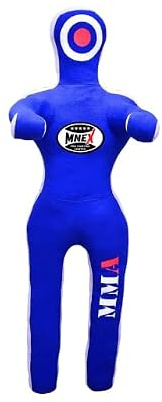 MNEX Pro Fighting Wrestling Dummy Grappling Dummy - 1.5m/152.4cm 1.8m/182.9cm Jujitsu BJJ Dummy MMA Pacifier Judo Karate Fighting Dummy Unfilled - Black 6ft/72