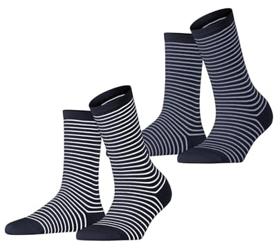 Esprit Femme Fine Line Multipack W So Coton Fantaisie Chaussettes, Multicolore Blau 0040, 35-38 EU