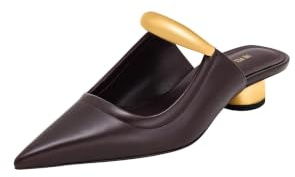 JW PEI dam Jw Pei Women's Helena Pierced Mules- Claret RedToffel