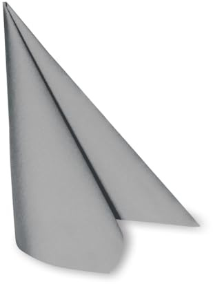 DeinPack 250 x Airlaid Serviette 40 x 40 cm grau HORECA - hochwertige Einwegservietten stoffähnlich - Reißfest, Saugstark & Formstabil - ideal für Hochzeit, Partys und Events