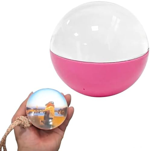 3D Ultrasound Crystal,2.7 Crystal Ball Digital Display,Crystal Ball Digital Photo Album-DIY Video Display Sphere-Crystal Ball Digital Video,Customizable Gift with Electronic Screen(7cm / 2.7in,Pink)