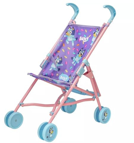 SELECT TRADER Doll Stroller for Kids | Lightweight Foldable Toy Pram with Double Wheels for Easy Steering | Fits 18-inch / 45cm Dolls | Perfect Role-Play Toy for Toddlers Ages 2+