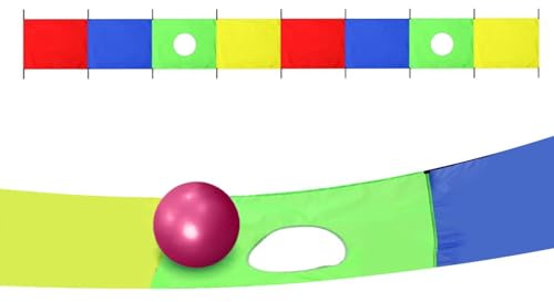 Buhygn Paracadute gioco per bambini,Attrezzatura Da Gioco 5,5 x 0,9 m,Paracadute Con Maniglie - Per Giardino Sport Ginnastica Bambini Attività Giochi Outdoor Team Building