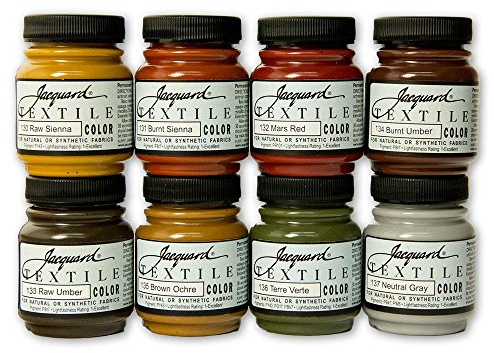 Jacquard Textile 8 Color Set Earth Tones