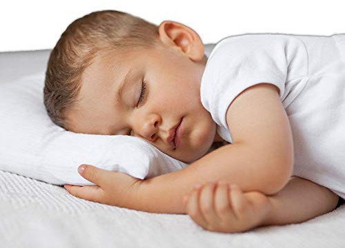 Almohada de látex para bebé, multiperforada y alveolada, antiácaros e hipoalergénica Talla:30x50 cm