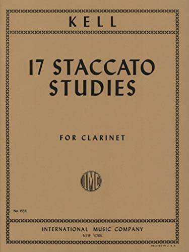 17 staccato studies for clarinet. Clarinetto. International Music Company (IMC)
