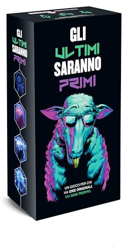 Studio Supernova – Gli Ultimi Saranno Primi – Gioco da Tavolo di Società per 4-10 giocatori – durata 30 min – tabellone con pedine pecora e 100 carte – Italiano
