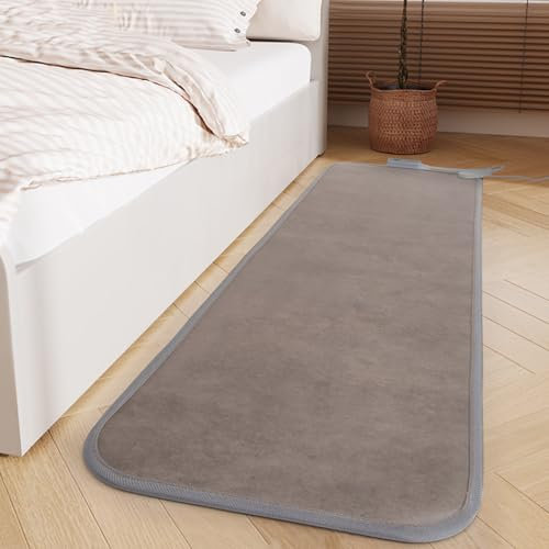 Alfombra calefactora para Suelo Radiante, Alfombrillas calefactoras con Temperatura Ajustable y Temporizador de 12 Horas, Alfombra calefactora eléctrica, Calefactor de Suelo Radiante, para y
