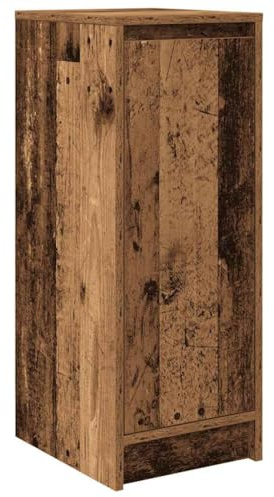 vidaXL Armoire à Chaussures Vieux Bois 29,5x34x76 cm Bois ingénierie, étagère à Chaussures, Armoire de Rangement à Chaussures, Support à Chaussures