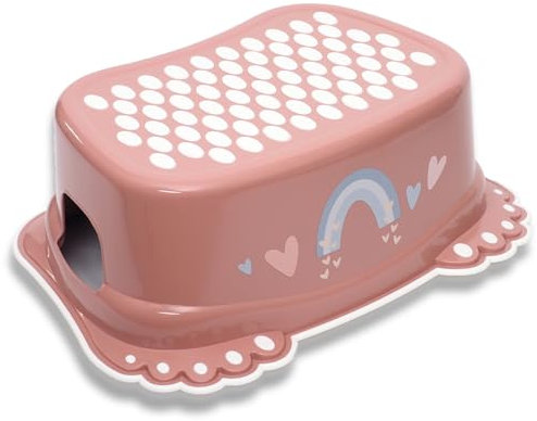 Kinderhocker TÜV Rheinland geprüft! Kinder Toilettenhocker mit Anti-Rutsch Beschichtung für Stabilität. – Kinder Hocker