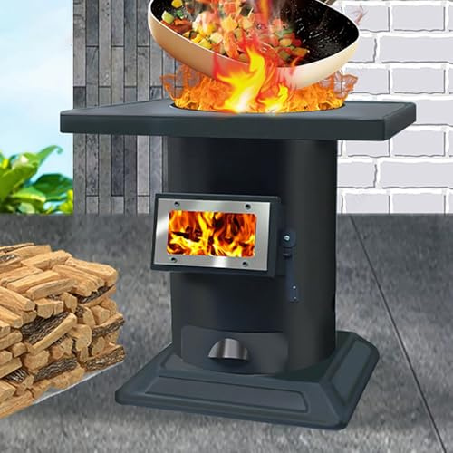Pellets spis, inomhus vedeldad spis med flamförsegling och ugn för matlagning, kokande vatten och hålla maten varm