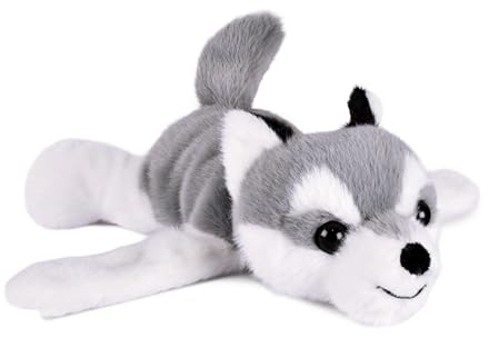 Histoire d'Bear – Pulsera Slap Husky PodColl 25 cm – Peluche de Perro Ultra Suave para enrollar, Juguete juguetón Desde 18 Meses – Idea de Regalo para el Nacimiento de bebé niña y niño compañero