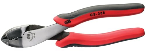 Gardner Bender GS-388 Electrical Pliers, Crimper & Cutter, Comfort Grip, Aluminum & Copper Wire, Hand Tool, 8 in. , Red