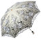 LCY Sonnenschirm Regenschirm,Regenschirm Uv-Schutz,Damen Spitze Sonnenschirm Brautschirm Taschenschirm-Grau