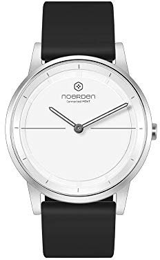 NOERDEN MATE2 - Silicone - Montre connectée Hybride - 40mm (Blanc & Noir)
