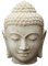 STONE art & more Buddha-Kopf, 50 cm, Steinfigur, Steinguss, frostfest