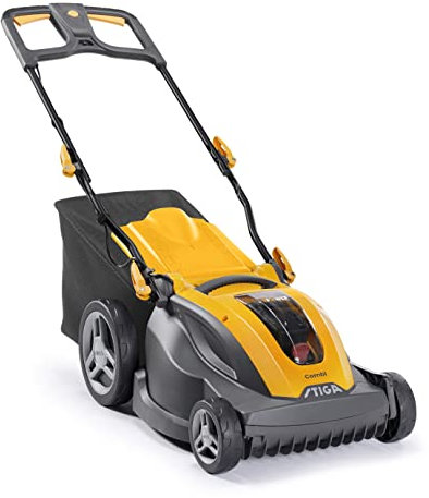 STIGA Combi 344e Kit Battery-Powered Lawn Mower – 42cm Cutting Width, 48V ePower Lithium-Ion Battery, 5Ah, 3-in-1 Cutting System, 50L Grass Catcher, Adjustable Handle, UK Plug Included