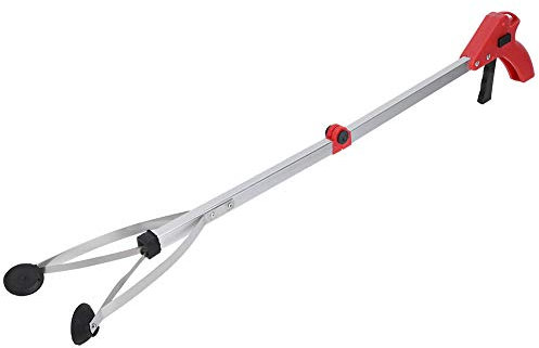 Natudeco Pinza per Raccolta Rifiuti Pieghevole Raccoglitore di Rifiuti Leggero Raccoglitore di Rifiuti Bastone per Raccolta di Rifiuti per Foglie da Giardino Raccolta di Rifiuti E Anziani(Rosso)