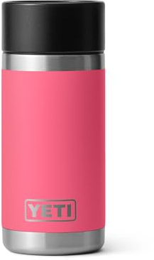 YETI Rambler 12 oz Bottle, Stainless Steel, Vacuum Insulated, with Hot Shot Cap, Tropical Pink