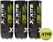 X1TE - Padel Balls Set mit 3/9 Pads (Gelb, Wolle, Acryl, 426 Gramm) Gleichmäßiger Absprung, Perfekter Druck und Vielseitigkeit für jedes Niveau und jeden Untergrund