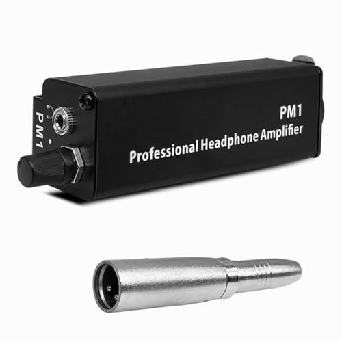 Pyugxab PM1 Convertitore Amplificatore per Cuffie Professionale XLR A Interfaccia Audio da 3,5 mm Mini Amplificatore per Cuffie HiFi Portatile