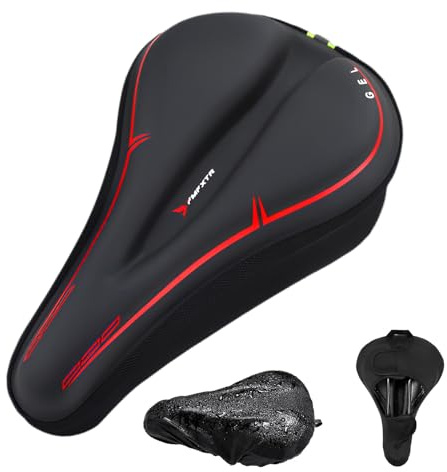 Housse de selle de vélo, rembourrage de selle de vélo, coussin de siège de vélo, housse de selle ergonomique pour vélo rembourrée, rembourrage de siège de vélo avec mousse à mémoire de forme douce