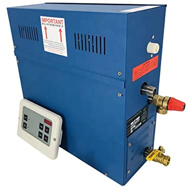 Kit generador de ducha de vapor, Sistema comercial de ducha de ducha de vapor autónomo acero inoxidable 1 2kw Generador de vapor de sauna for SPA Generador de spa de baño de baño de sauna para uso dom