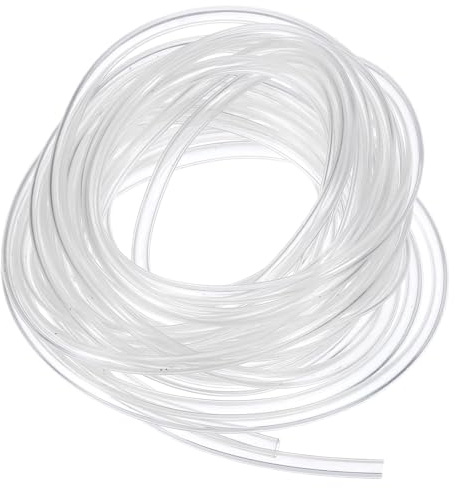 QUARKZMAN PVC-slang 2,3 mm ID x 3,8 mm OD (4 meter) – akvarieslangar – gummislang ölslang flexibel, livsmedelssäker och transparent för dricksvatten, hushåll och industri