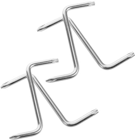 ABOOFAN 4pezzi Cacciaviti Doppia Testa Angolo Retto Forma Di z Set Di Cacciaviti Per Parafanghi Auto Accessori Per Auto Realizzati Cromo-vanadio