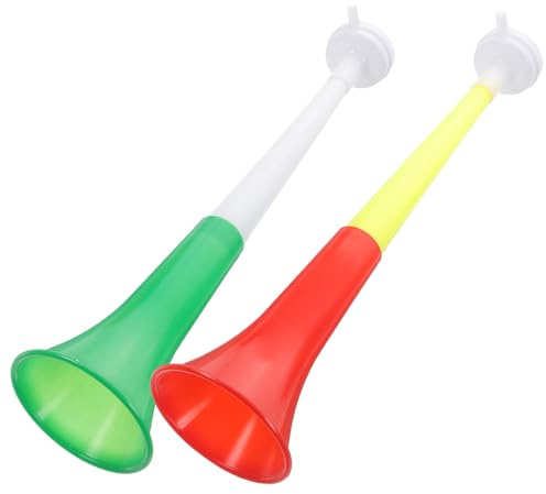GALPADA 2piezas Trompeta Telescópica Para Fiestas Juguete Sonoro Para Fútbol Cuerno De Animación Infantil Seguro Para Eventos Deportivos