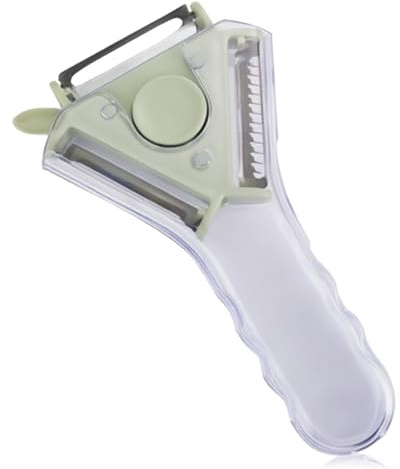 JYNXOR Pelador Multifuncional,Pelador de Patatas 3 en 1,Multifuncional de Frutas y Verduras de Acero Inoxidable,Peladors de Verdura Profesional(Verde)