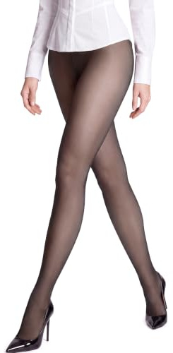 VOGEL VERE Collant Femme Transparent Mat Bas Nylon 15 Deniers Taille Haute