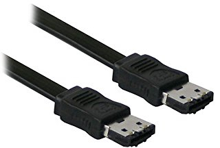 Alcasa eSATAII 2m câble SATA eSATA Noir - Câbles SATA (2 m, SATA II, eSATA, eSATA, Male connector / Male connector, Noir)
