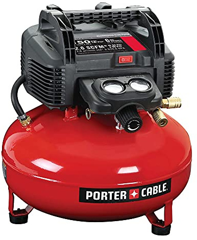 PORTER-CABLE Air Compressor, 6-Gallon, Pancake, Oil-Free (C2002)