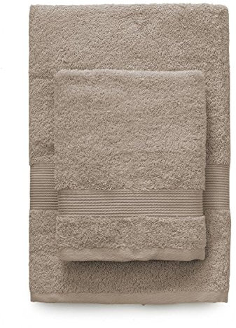 Zucchi - Juego de toallas confeccionadas en tela de rizo de algodón - Juego compuesto por 1 toalla mediana + 1 toalla de tocador - Línea Solo Tuo – Color verde agua 3344