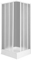 Garofalo Box Doccia in Acrilico Regolabile Cabina Angolare con Porte Scorrevoli e Profili in Alluminio (80x80x183H cm)